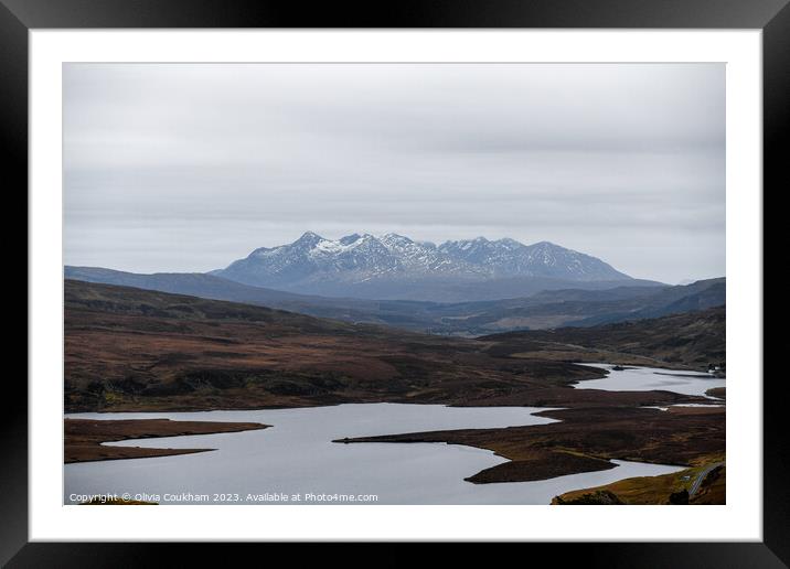 The Cullins, Isle of Skye  Framed Mounted Print by Olivia Coukham