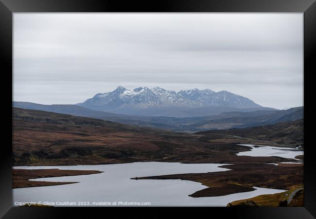 The Cullins, Isle of Skye  Framed Print by Olivia Coukham