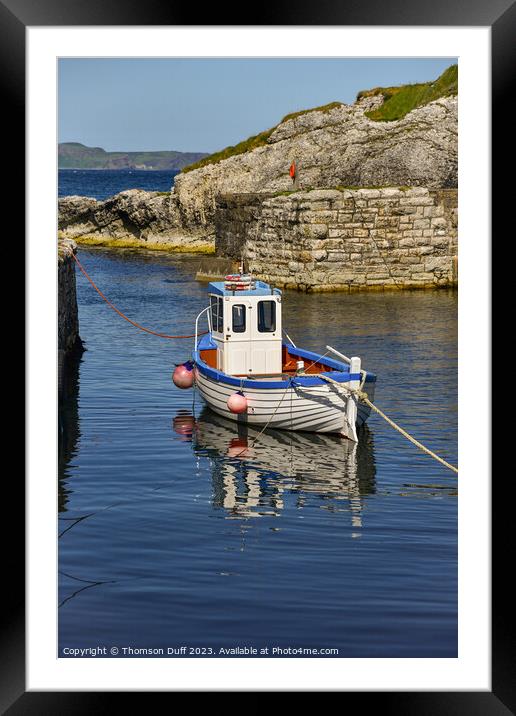 Ballintoy Harbour, Co. Antrim, Northern Ireland  Framed Mounted Print by Thomson Duff