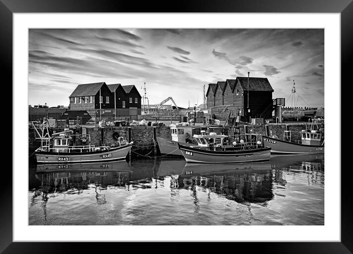 Whitstable Harbour  Framed Mounted Print by Darren Galpin