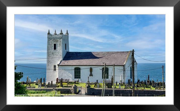 Ballintoy Church of Ireland, Co. Antrim, Northern Ireland  Framed Mounted Print by Thomson Duff