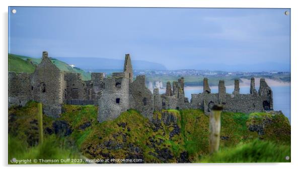 Dunluce Castle Acrylic by Thomson Duff