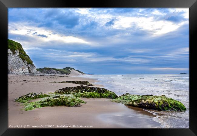 White Rocks Beach, Portrush, Northern Ireland  Framed Print by Thomson Duff