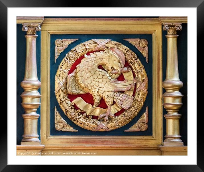 Golden Griffin Framed Mounted Print by Thomson Duff