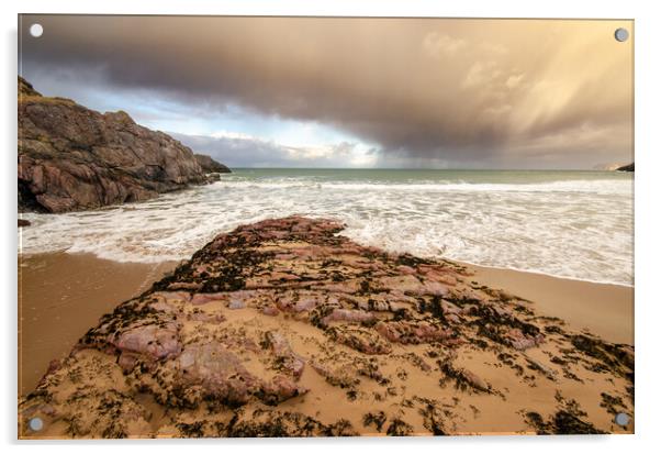 Durness Beach Acrylic by Steve Smith