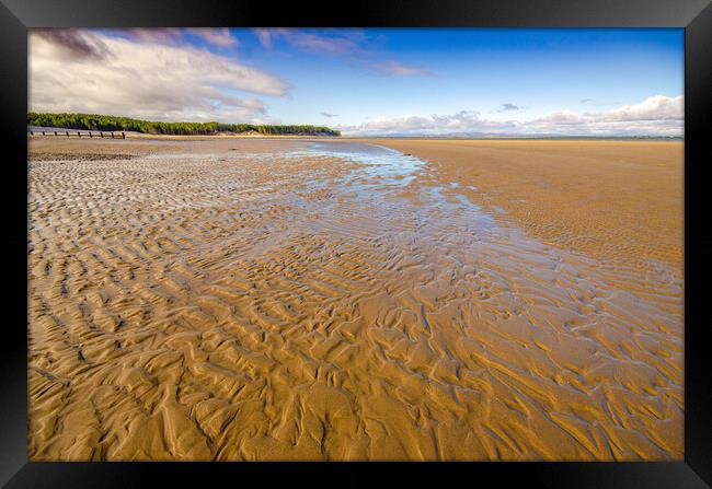 A Serene Haven on Findhorn Beach Framed Print by Steve Smith