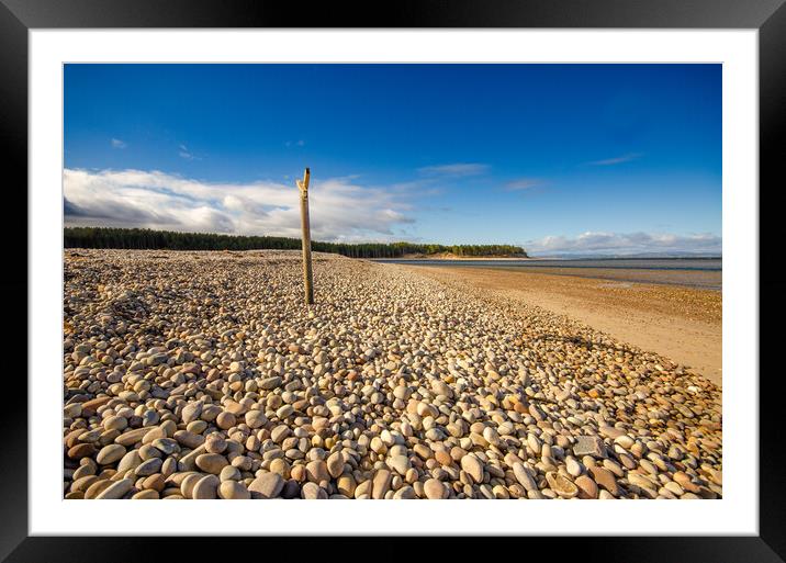 Findhorn Beach Framed Mounted Print by Steve Smith