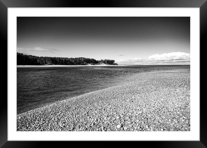 Findhorn Beach Framed Mounted Print by Steve Smith