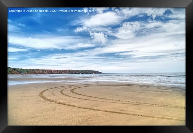 Filey Framed Print by Alison Chambers