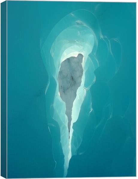 Ice Cave Canvas Print by Geoff Weeks