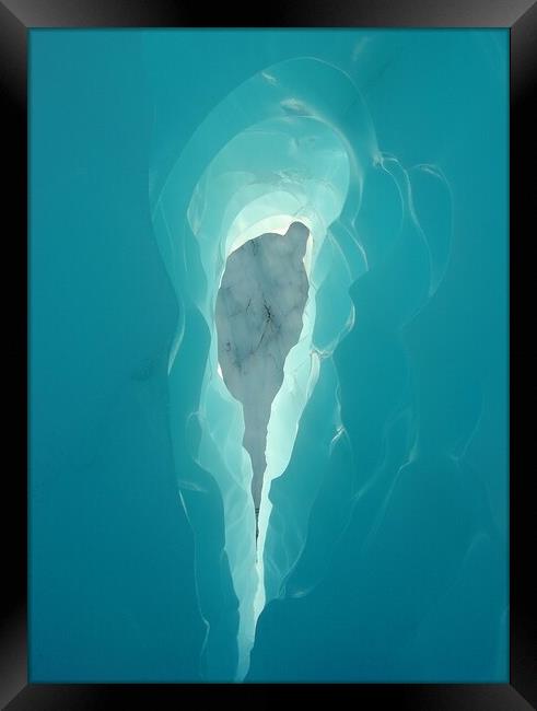 Ice Cave Framed Print by Geoff Weeks
