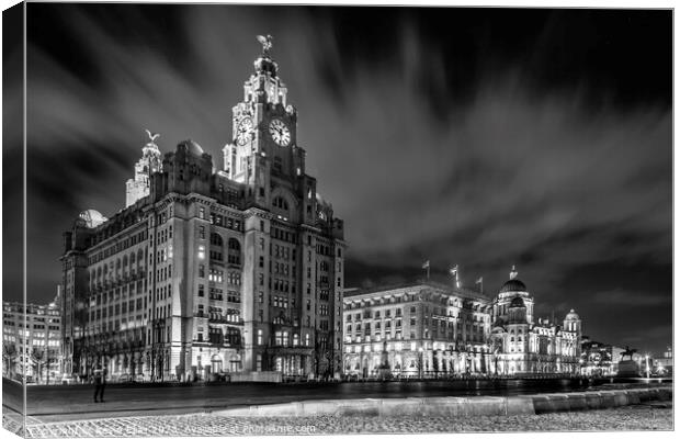 Three Graces of Liverpool Canvas Print by Kevin Elias