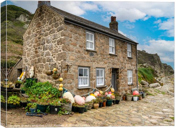 Seaside Cottage, Penberth Cove Canvas Print by Photimageon UK