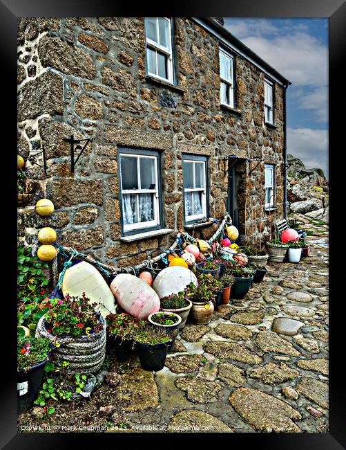 Cornish seaside Cottage, Penberth Cove Framed Print by Photimageon UK
