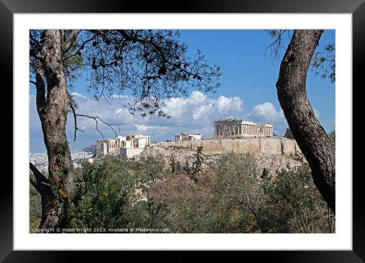 Acropolis, Athens Framed Mounted Print by Hazel Wright