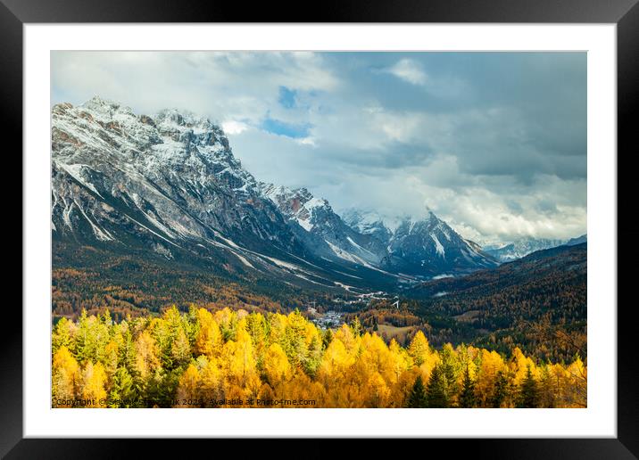 Changing Seasons in the Dolomites Framed Mounted Print by Slawek Staszczuk
