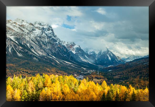 Changing Seasons in the Dolomites Framed Print by Slawek Staszczuk