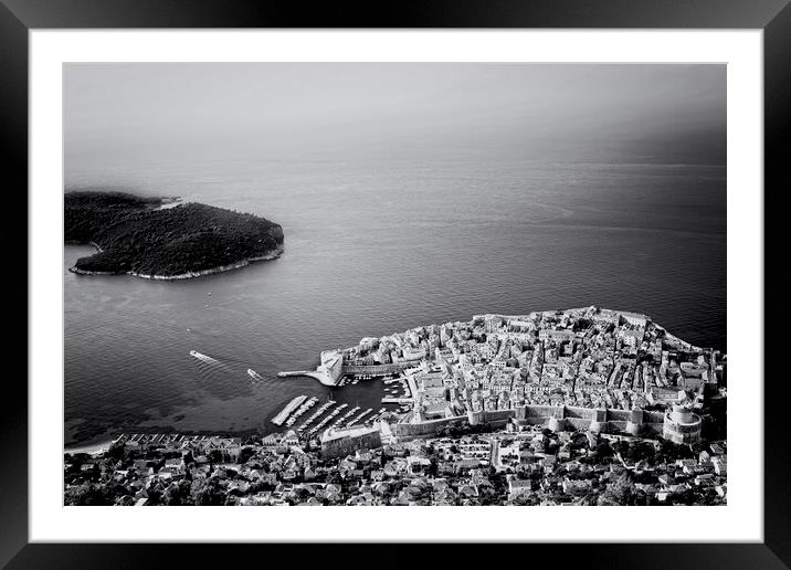 Dubrovnik City And Lokrum Island Framed Mounted Print by Artur Bogacki