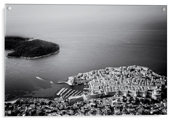 Dubrovnik City And Lokrum Island Acrylic by Artur Bogacki