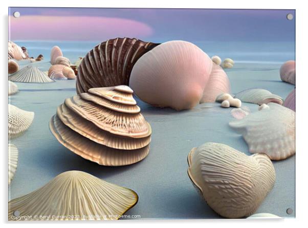 Enchanted Seashell Haven Acrylic by Beryl Curran