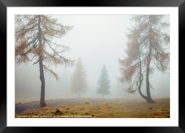 Strangers in the Fog Framed Mounted Print by Slawek Staszczuk