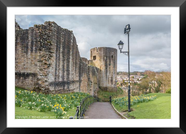 Barnard Castle ruins from Scar Top (2) Framed Mounted Print by Richard Laidler