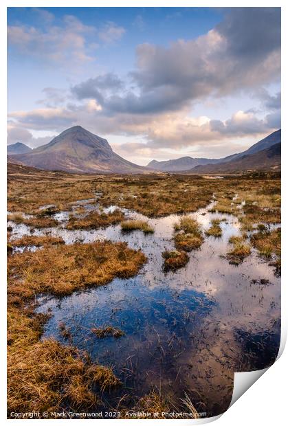 Majestic Marsco A Scottish Highland Treasure Print by Mark Greenwood