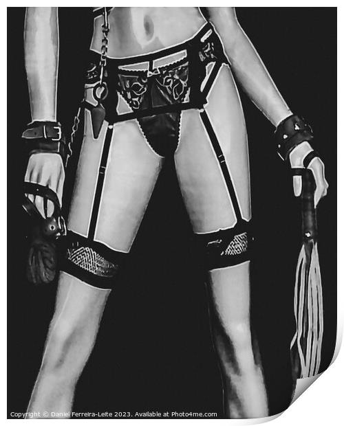Mannequin with lingerie bdsm concept  Print by Daniel Ferreira-Leite
