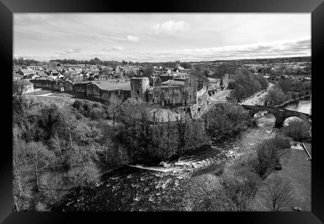 Barnard Castle On The River Tees Framed Print by Apollo Aerial Photography