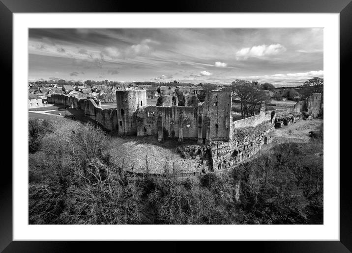 Barnard Castle  Framed Mounted Print by Apollo Aerial Photography