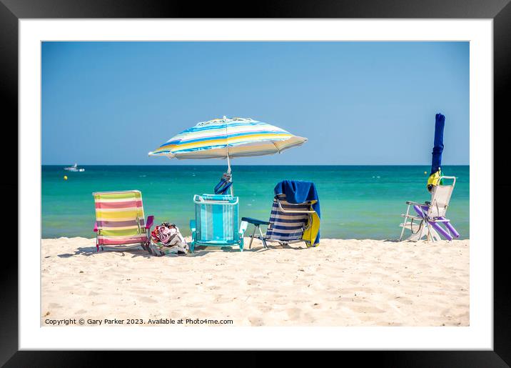 Beach Days Framed Mounted Print by Gary Parker