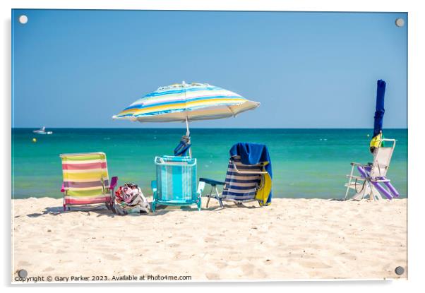 Beach Days Acrylic by Gary Parker