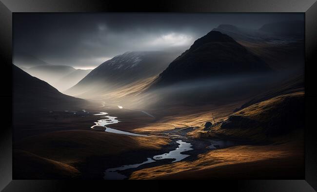 Hills of the Scottish Highlands Framed Print by Bahadir Yeniceri