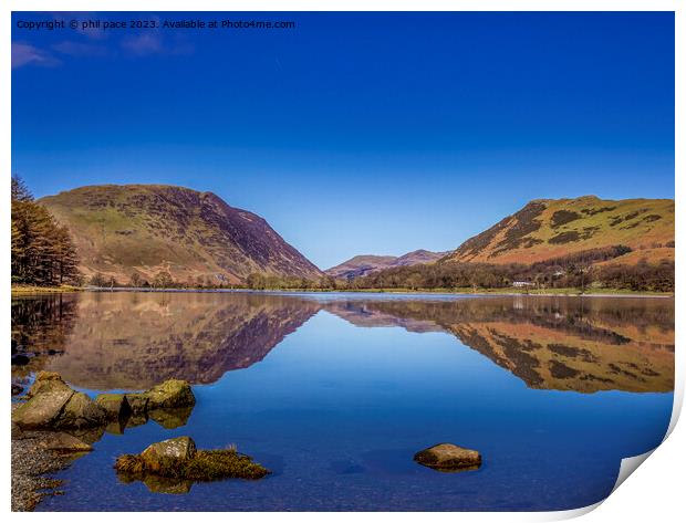 Buttermere in the Lake District Print by phil pace