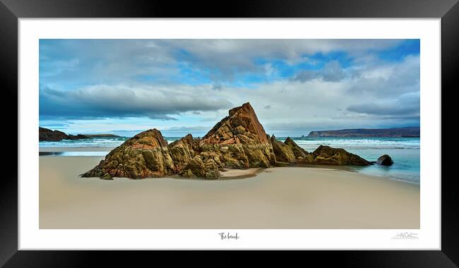 The beach  Ceannabeinne beach NC500 Scotland  Framed Print by JC studios LRPS ARPS