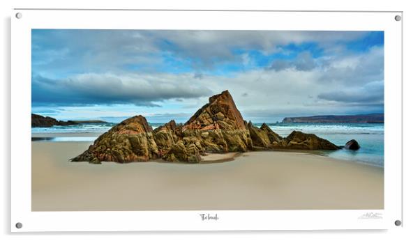 The beach  Ceannabeinne beach NC500 Scotland  Acrylic by JC studios LRPS ARPS