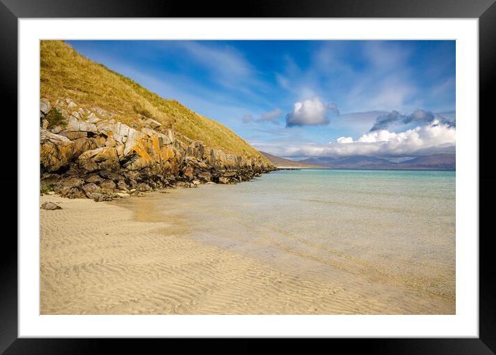 Horgabost Beach Isle Of Harris Framed Mounted Print by Steve Smith