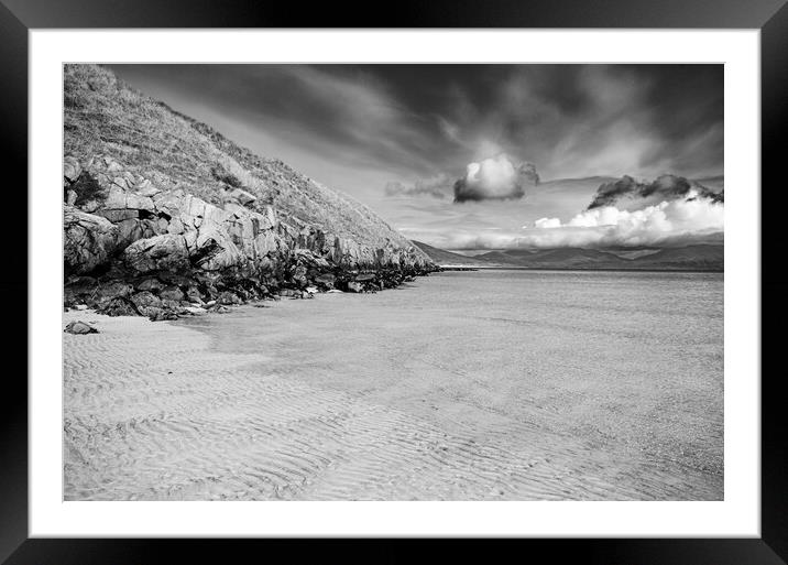 Horgabost Beach Isle Of Harris Framed Mounted Print by Steve Smith