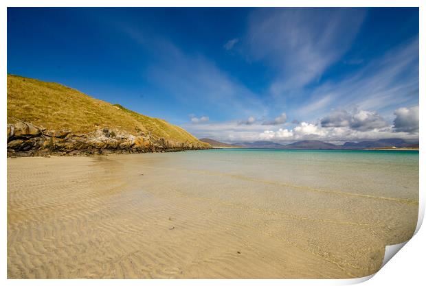 Horgabost Beach Isle Of Harris Print by Steve Smith