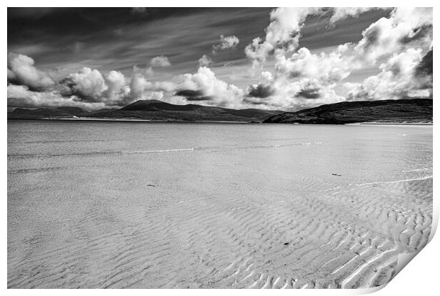 Horgabost Beach Isle Of Harris Print by Steve Smith
