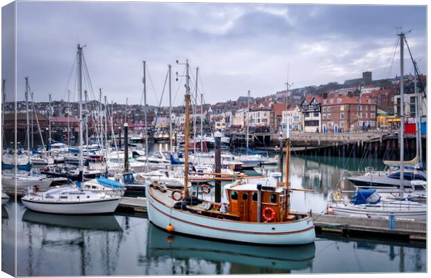 Scarborough Harbour Yorkshire Coast Canvas Print by Tim Hill