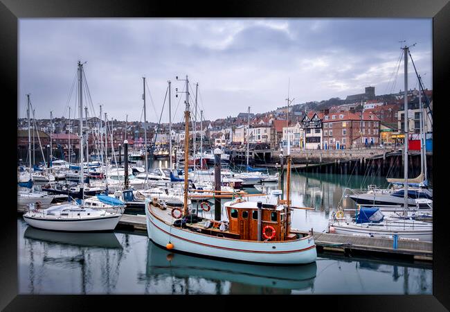 Scarborough Harbour Yorkshire Coast Framed Print by Tim Hill
