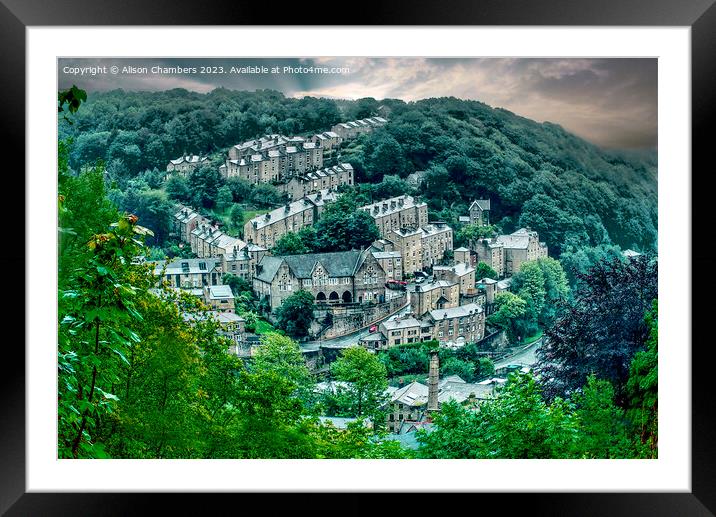 Hebden Bridge Framed Mounted Print by Alison Chambers