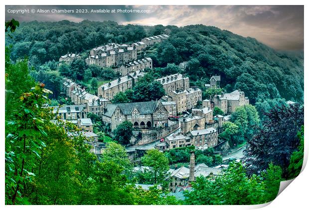 Hebden Bridge Print by Alison Chambers