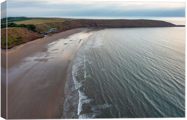 Filey from above: Yorkshire Coast Canvas Print by Tim Hill