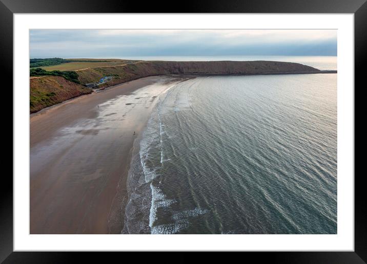 Filey from above: Yorkshire Coast Framed Mounted Print by Tim Hill