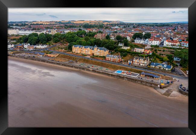 Filey Promenade from Above Framed Print by Tim Hill