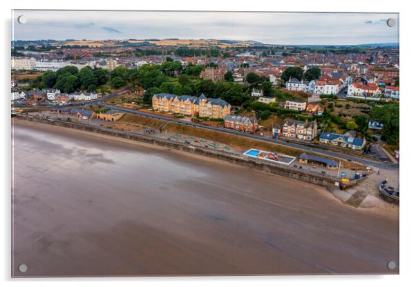 Filey Promenade from Above Acrylic by Tim Hill