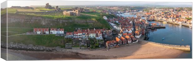 Majestic Whitby Coastline Canvas Print by Tim Hill