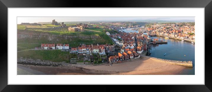 Majestic Whitby Coastline Framed Mounted Print by Tim Hill